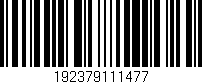 Código de barras (EAN, GTIN, SKU, ISBN): '192379111477'