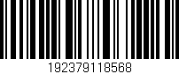 Código de barras (EAN, GTIN, SKU, ISBN): '192379118568'