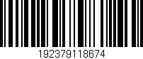 Código de barras (EAN, GTIN, SKU, ISBN): '192379118674'