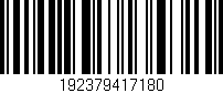 Código de barras (EAN, GTIN, SKU, ISBN): '192379417180'