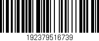 Código de barras (EAN, GTIN, SKU, ISBN): '192379516739'