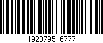 Código de barras (EAN, GTIN, SKU, ISBN): '192379516777'