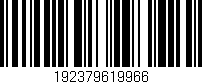 Código de barras (EAN, GTIN, SKU, ISBN): '192379619966'
