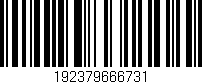Código de barras (EAN, GTIN, SKU, ISBN): '192379666731'