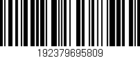 Código de barras (EAN, GTIN, SKU, ISBN): '192379695809'