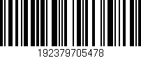 Código de barras (EAN, GTIN, SKU, ISBN): '192379705478'