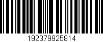 Código de barras (EAN, GTIN, SKU, ISBN): '192379925814'