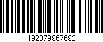 Código de barras (EAN, GTIN, SKU, ISBN): '192379967692'