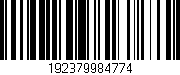 Código de barras (EAN, GTIN, SKU, ISBN): '192379984774'