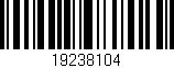 Código de barras (EAN, GTIN, SKU, ISBN): '19238104'