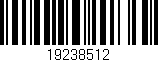 Código de barras (EAN, GTIN, SKU, ISBN): '19238512'