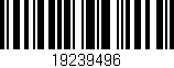 Código de barras (EAN, GTIN, SKU, ISBN): '19239496'