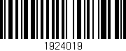 Código de barras (EAN, GTIN, SKU, ISBN): '1924019'