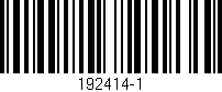 Código de barras (EAN, GTIN, SKU, ISBN): '192414-1'