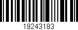 Código de barras (EAN, GTIN, SKU, ISBN): '19243183'