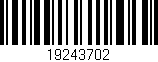 Código de barras (EAN, GTIN, SKU, ISBN): '19243702'