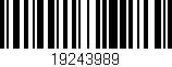 Código de barras (EAN, GTIN, SKU, ISBN): '19243989'