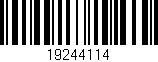Código de barras (EAN, GTIN, SKU, ISBN): '19244114'