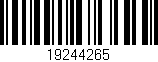 Código de barras (EAN, GTIN, SKU, ISBN): '19244265'