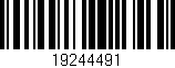 Código de barras (EAN, GTIN, SKU, ISBN): '19244491'