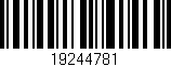 Código de barras (EAN, GTIN, SKU, ISBN): '19244781'