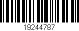 Código de barras (EAN, GTIN, SKU, ISBN): '19244787'