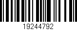 Código de barras (EAN, GTIN, SKU, ISBN): '19244792'