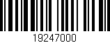 Código de barras (EAN, GTIN, SKU, ISBN): '19247000'