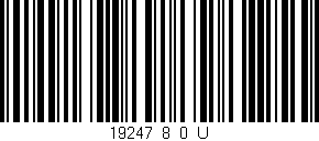 Código de barras (EAN, GTIN, SKU, ISBN): '19247_8_0_U'