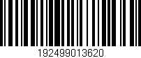 Código de barras (EAN, GTIN, SKU, ISBN): '192499013620'