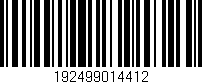 Código de barras (EAN, GTIN, SKU, ISBN): '192499014412'