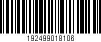 Código de barras (EAN, GTIN, SKU, ISBN): '192499018106'