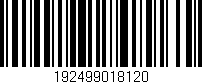 Código de barras (EAN, GTIN, SKU, ISBN): '192499018120'
