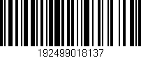 Código de barras (EAN, GTIN, SKU, ISBN): '192499018137'