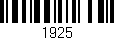Código de barras (EAN, GTIN, SKU, ISBN): '1925'