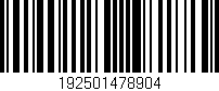 Código de barras (EAN, GTIN, SKU, ISBN): '192501478904'