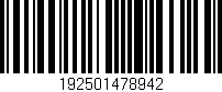 Código de barras (EAN, GTIN, SKU, ISBN): '192501478942'