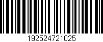 Código de barras (EAN, GTIN, SKU, ISBN): '192524721025'