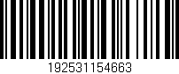 Código de barras (EAN, GTIN, SKU, ISBN): '192531154663'