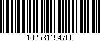 Código de barras (EAN, GTIN, SKU, ISBN): '192531154700'