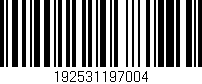 Código de barras (EAN, GTIN, SKU, ISBN): '192531197004'