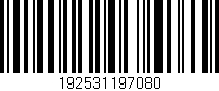 Código de barras (EAN, GTIN, SKU, ISBN): '192531197080'