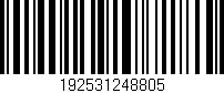 Código de barras (EAN, GTIN, SKU, ISBN): '192531248805'