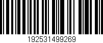 Código de barras (EAN, GTIN, SKU, ISBN): '192531499269'