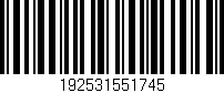 Código de barras (EAN, GTIN, SKU, ISBN): '192531551745'