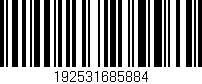 Código de barras (EAN, GTIN, SKU, ISBN): '192531685884'
