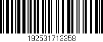 Código de barras (EAN, GTIN, SKU, ISBN): '192531713358'