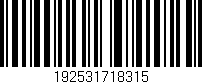 Código de barras (EAN, GTIN, SKU, ISBN): '192531718315'