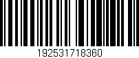 Código de barras (EAN, GTIN, SKU, ISBN): '192531718360'