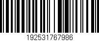 Código de barras (EAN, GTIN, SKU, ISBN): '192531767986'
